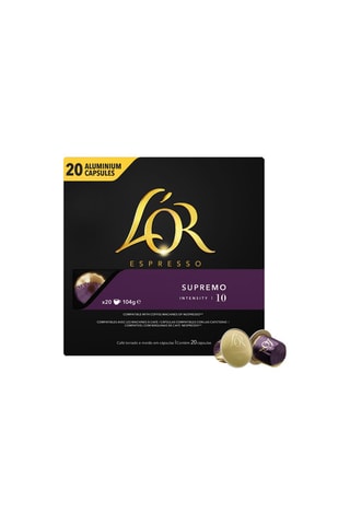 Caffè L'OR Espresso Supremo - Intensità 10 - 20 capsule compatibili Nespresso®