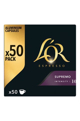 Caffè L'OR Espresso Supremo - Intensità 10 - 50 capsule compatibili Nespresso®*