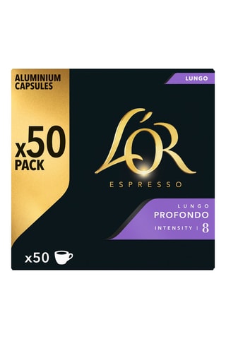 Caffè L'OR Espresso Lungo Profondo - Intensità 8 - 50 capsule compatibili Nespresso®*