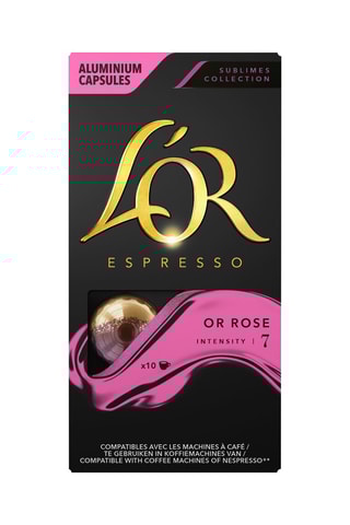 Caffè L'OR Espresso Or Rose - Intensità 7 - 10 capsule compatibili Nespresso®*