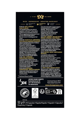 Caffè L'OR Espresso Noisette - 10 capsule compatibili Nespresso®*