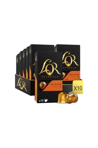100 capsule - Caffè Espresso Delizioso - Intensità 5 - 10x10 capsule