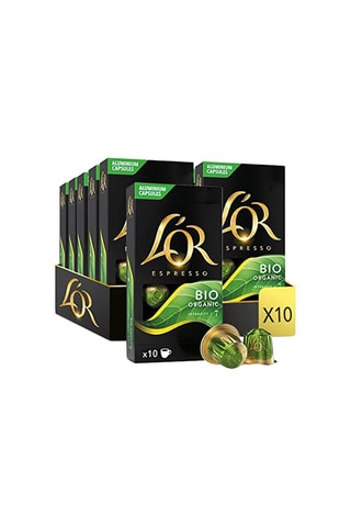 100 capsule Caffè L'OR Espresso bio - Intensità 7 - Compatibilità Nespresso®*