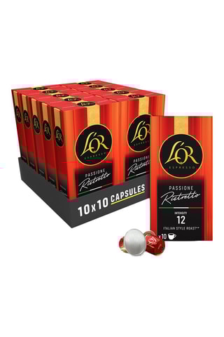 100 capsule L'OR Espresso - Passione Ristretto - Intensità 12 - Compatibilità Nespresso®*