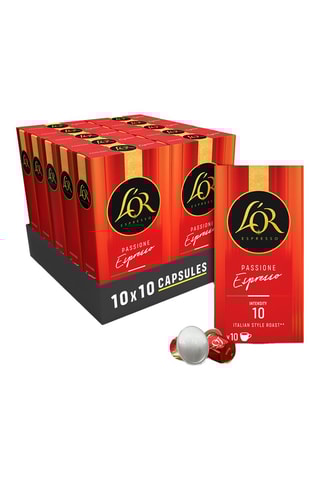 100 capsule L'OR Espresso - Passione Espresso - Intensità 10 - Compatibilità Nespresso®*