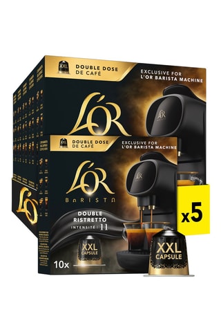 50 capsule XXL Caffè L'OR Barista Double Ristretto - Intensità 11 - Compatibilità Nespresso®*