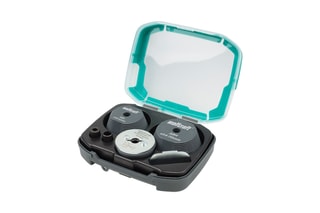 Coffret de guides de perçage Wolfcraft 7 pièces