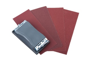 Ponceuse main et 40 patins Wolfcraft