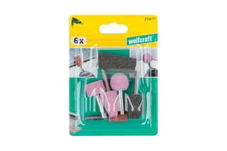 5 meules et pierre d'affûtage Wolfcraft