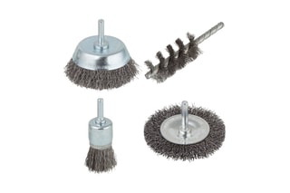 4 brosses pour perceuse Wolfcraft