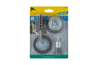 4 brosses pour perceuse Wolfcraft