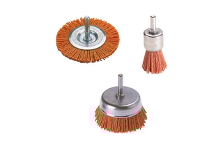 3 brosses nylon rouge T6 Wolfcraft