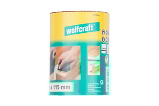 Rouleau de papier abrasif Grain 40  Wolfcraft 5 x 115 mm