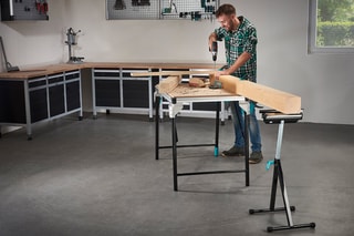 Servante fixe et à rouleau multifonctions Wolfcraft