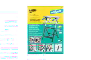 Établi de serrage et de support machine MASTER 750 Wolfcraft