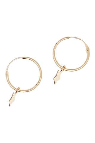 Orecchini a cerchio Etoile - Oro giallo