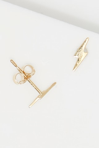 Puces Eclair doré - Or jaune