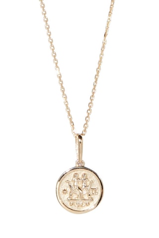 Pendentif Astro Lisse Gémeaux Or jaune