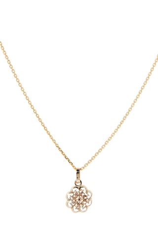 Pendentif Médaillon Flora Or jaune