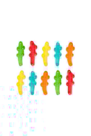 Sachet de Crocodiles bicolores - 2 kg