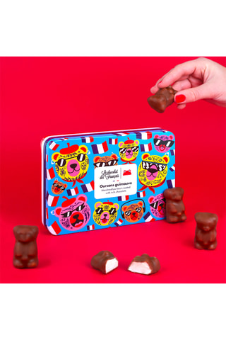 Coffret oursons en guimauve - Chocolat au lait - 12 oursons