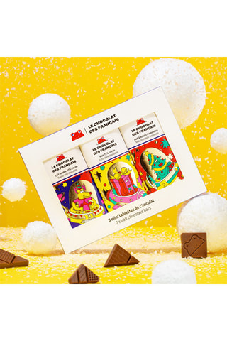 2 x Coffret de 3 mini tablettes de chocolat - 75 g