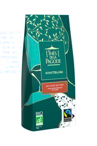 2 x Thé Noir épices et anis bio Au coin du feu - 100 g