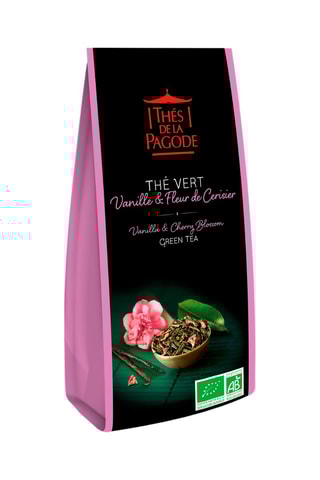 2 x Thé Vert Vanille Fleur de Cerisier bio - 100 g