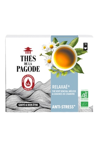 2 x Thé bio Relaxaé - Thé vert anti stress - 18 sachets