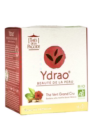 2 x Thé vert grand cru ydrao bio - Menthe douce, hibiscus, lavande, sureau noir - 18 sachets