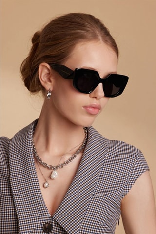 Óculos de sol polarizados mulher Eleganza - Categoria 3 - Preto