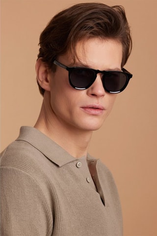 Óculos de sol unissexo Metropolitan - Categoria 3 - Preto