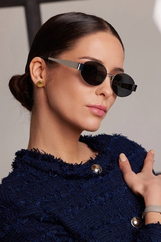 Óculos de sol polarizados unissexo Glam - Categoria 3 - Preto