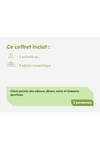 Rien que tous les deux - 2 personnes - Validité 39 mois