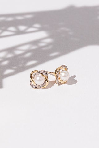 Dormilonas Mitsa  - Oro amarillo, diamantes y perla cultivada