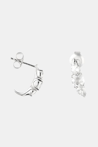 Semicriollas Lumière Divine - Oro blanco y topacios