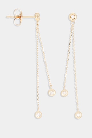 Pendientes Planer sur ton cœur - Oro amarillo y diamantes