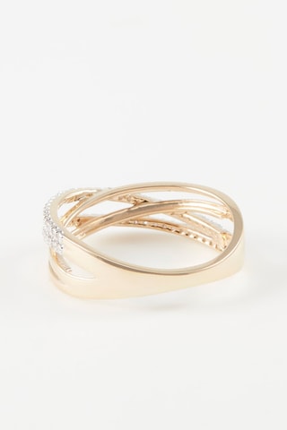 Anillo - 
Oro amarillo y diamantes