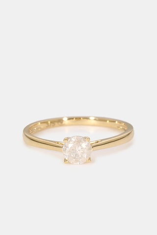 Solitario Délicate - Oro amarillo y diamante