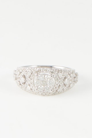 Anillo Poema - 
Oro blanco y diamantes