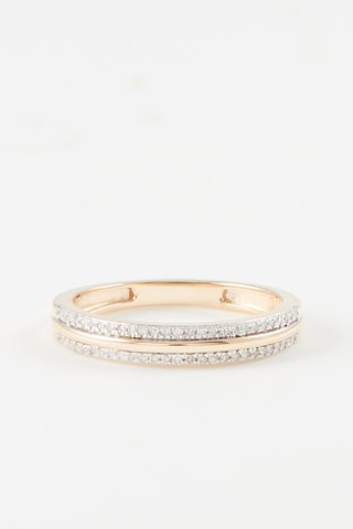 Anillo - 
Oro amarillo y diamantes