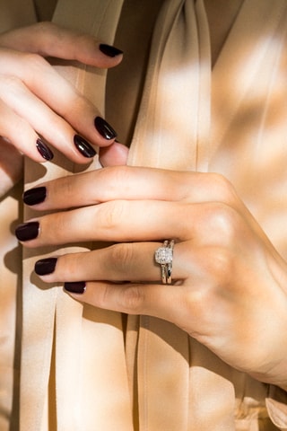 Anillo Mon vœu le plus cher - Oro blanco y diamantes