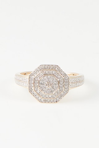 Anillo Romance - 
Oro amarillo y diamantes