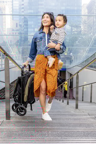 Poussette MyAvo - Kaki - Dès la naissance - Jusqu'à 22 kg