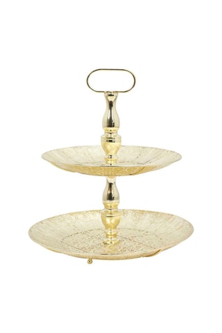 Présentoir 2 étages Mirage - Doré