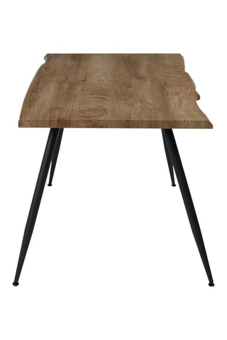 Mesa de comedor - Negro e imitación madera