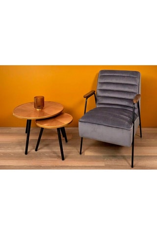 Mesa encajable Felix M1 de pino - Natural y negro