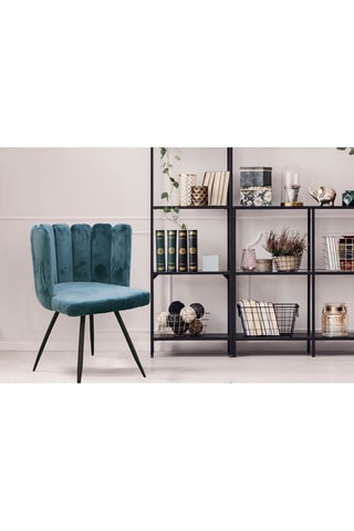 2 sillas - Azul pato y negro