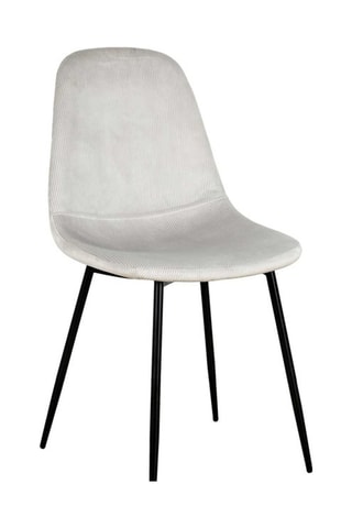 4 sillas Giulia - Gris claro y negro