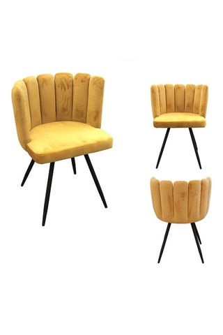 2 sillas - Amarillo y negro